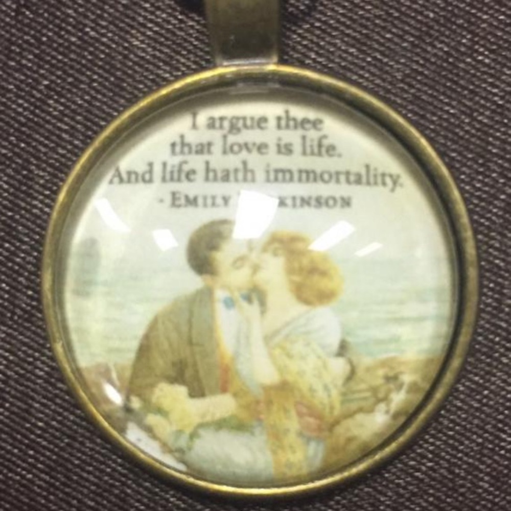 Emily quote necklace
